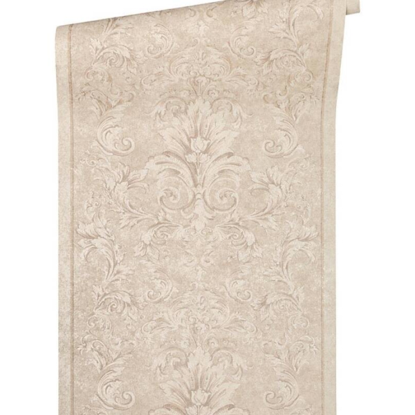 Versace-Home-Versace-2-962162-tapeta-ornamenty-Vintage-adamaszek-efekt-postarzenia-klasyczny-kolory-bezowy-metaliczny-2 Versace Home Versace 2962162 tapeta ornamenty Vintage adamaszek efekt postarzenia klasyczny kolory beżowy metaliczny - tapeta przeznaczona do pomieszczeń: przedpokój, salon, sypialnia.