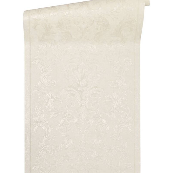 Versace-Home-Versace-2-962164-tapeta-ornamenty-Vintage-adamaszek-efekt-postarzenia-klasyczny-kolory-kremowy-metaliczny-2 Versace Home Versace 2962164 tapeta ornamenty Vintage adamaszek efekt postarzenia klasyczny kolory kremowy metaliczny - tapeta przeznaczona do pomieszczeń: przedpokój, salon, sypialnia.