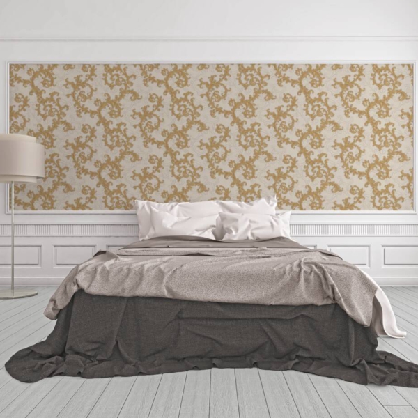 Versace-Home-Versace-2-962314-tapeta-ornamenty-Vintage-adamaszek-efekt-postarzenia-klasyczny-kolory-zloty-szary-metaliczny-bialy-11 Versace Home kolekcja Versace 2 - 2962314 tapeta ornamenty Vintage adamaszek efekt postarzenia klasyczny kolory złoty szary metaliczny biały - tapeta przeznaczona do pomieszczeń: przedpokój, kuchnia, biuro, sypialnia, pomieszczenie o dużym natężeniu ruchu.