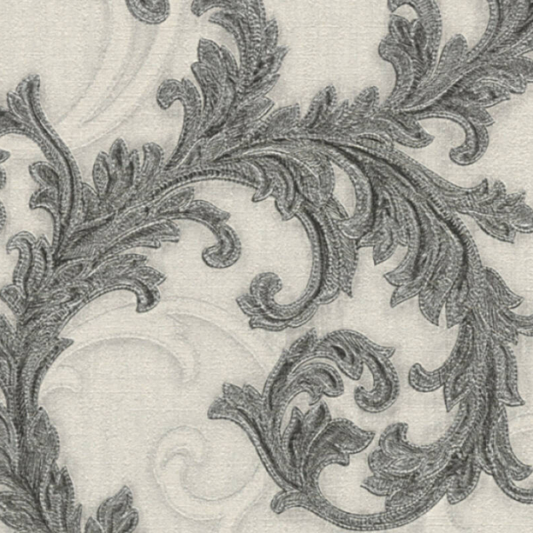 Versace-Home-Versace-2-962315-tapeta-ornamenty-Vintage-adamaszek-efekt-postarzenia-klasyczny-kolory-szary-metaliczny-srebrny-bialy-3 Versace Home Versace 2962315 tapeta ornamenty Vintage adamaszek efekt postarzenia klasyczny kolory szary metaliczny srebrny biały - tapeta przeznaczona do pomieszczeń: przedpokój, kuchnia, biuro, sypialnia, pomieszczenie o dużym natężeniu ruchu.