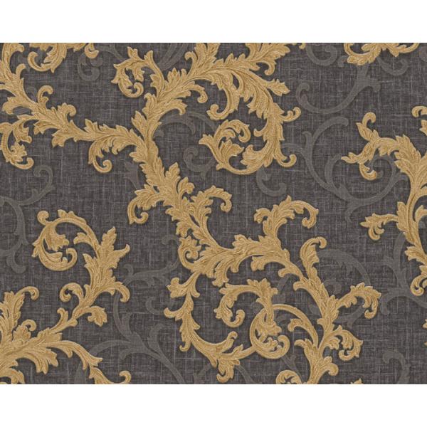 Versace-Home-Versace-2-962316-tapeta-ornamenty-Vintage-adamaszek-efekt-postarzenia-klasyczny-kolory-czarny-zloty-szary-metaliczny-1 Versace Home Versace 2962316 tapeta ornamenty Vintage adamaszek efekt postarzenia klasyczny kolory czarny złoty szary metaliczny - tapeta przeznaczona do pomieszczeń: przedpokój, kuchnia, biuro, sypialnia, pomieszczenie o dużym natężeniu ruchu.