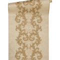 Versace Home Versace 2962322 tapeta ornamenty Vintage klasyczny kolory beżowy metaliczny - tapeta przeznaczona do pomieszczeń: przedpokój, kuchnia, biuro, sypialnia, pomieszczenie o dużym natężeniu ruchu.