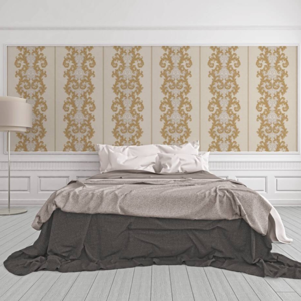 Versace-Home-Versace-2-962324-tapeta-ornamenty-Vintage-adamaszek-efekt-postarzenia-klasyczny-kolory-zloty-szary-metaliczny-bialy-11 Versace Home kolekcja Versace 2 - 2962324 tapeta ornamenty Vintage adamaszek efekt postarzenia klasyczny kolory złoty szary metaliczny biały - tapeta przeznaczona do pomieszczeń: przedpokój, kuchnia, biuro, sypialnia, pomieszczenie o dużym natężeniu ruchu.
