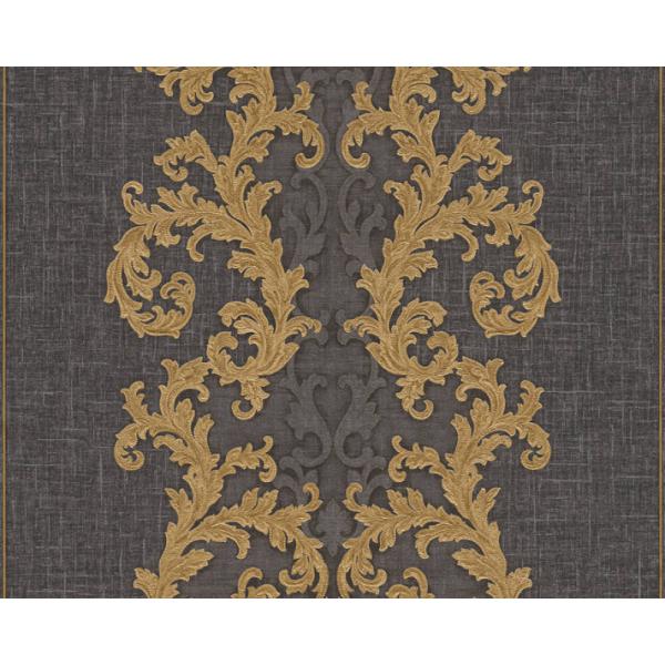 Versace-Home-Versace-2-962326-tapeta-ornamenty-Vintage-adamaszek-efekt-postarzenia-klasyczny-kolory-czarny-zloty-szary-metaliczny-1 Versace Home Versace 2962326 tapeta ornamenty Vintage adamaszek efekt postarzenia klasyczny kolory czarny złoty szary metaliczny - tapeta przeznaczona do pomieszczeń: przedpokój, kuchnia, biuro, sypialnia, pomieszczenie o dużym natężeniu ruchu.