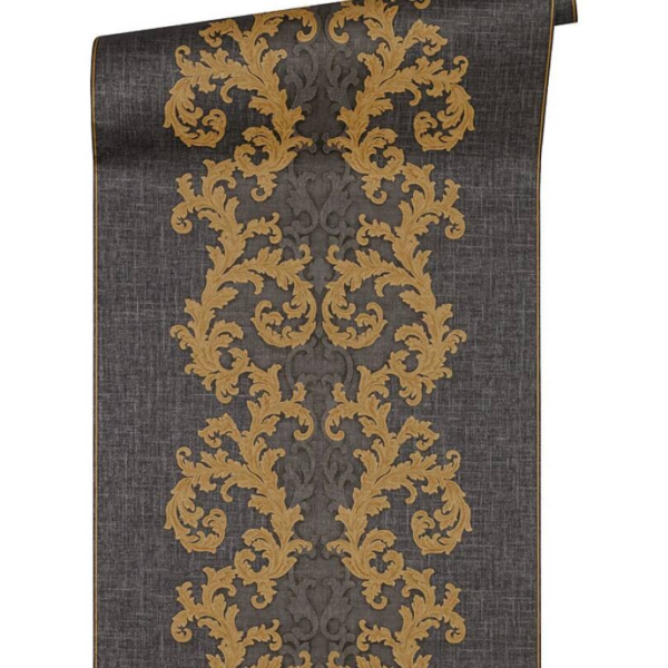 Versace-Home-Versace-2-962326-tapeta-ornamenty-Vintage-adamaszek-efekt-postarzenia-klasyczny-kolory-czarny-zloty-szary-metaliczny-2 Versace Home Versace 2962326 tapeta ornamenty Vintage adamaszek efekt postarzenia klasyczny kolory czarny złoty szary metaliczny - tapeta przeznaczona do pomieszczeń: przedpokój, kuchnia, biuro, sypialnia, pomieszczenie o dużym natężeniu ruchu.