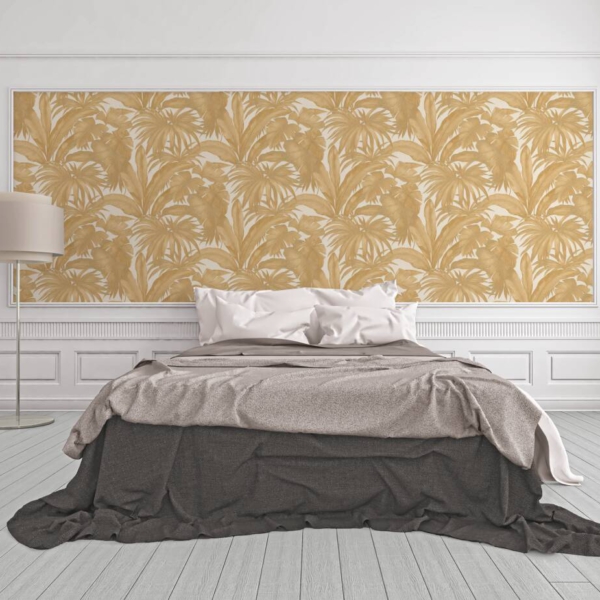 Versace-Home-Versace-2-962404-tapeta-dzungla-rosliny-liscie-kolory-kremowy-zloty-metaliczny-10 Versace Home kolekcja Versace 2 - 2962404 tapeta dżungla rośliny liście kolory kremowy złoty metaliczny - tapeta przeznaczona do pomieszczeń: przedpokój, salon, biuro, sypialnia.