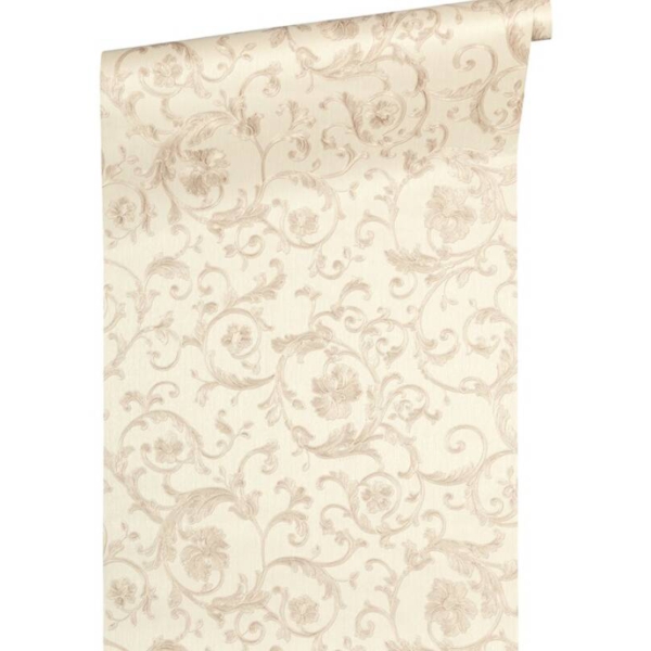 Versace-Home-Versace-3-343263-tapeta-ornamenty-rosliny-Vintage-kwiaty-kolory-bezowy-kremowy-metaliczny-2 Versace Home Versace 3343263 tapeta ornamenty rośliny Vintage kwiaty kolory beżowy kremowy metaliczny - tapeta przeznaczona do pomieszczeń: przedpokój, salon, sypialnia.