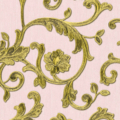 Versace Home Versace 3343264 tapeta ornamenty rośliny Vintage kolory niebieski złoty metaliczny różowy - tapeta przeznaczona do pomieszczeń: przedpokój, salon, sypialnia.