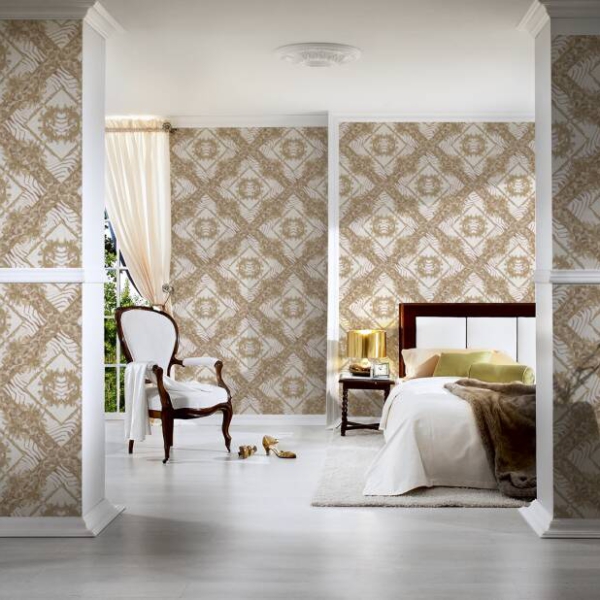 Versace-Home-Versace-3-349041-tapeta-zwierzeta-ornamenty-kolory-bezowy-braz-brazowy-metaliczny-5 Versace Home kolekcja Versace 3 - 3349041 tapeta zwierzęta ornamenty kolory beżowy brąz brązowy metaliczny - tapeta przeznaczona do pomieszczeń: przedpokój, salon, sypialnia.