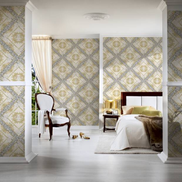 Versace-Home-Versace-3-349042-tapeta-zwierzeta-ornamenty-kolory-kremowy-szary-metaliczny-5 Versace Home kolekcja Versace 3 - 3349042 tapeta zwierzęta ornamenty kolory kremowy szary metaliczny - tapeta przeznaczona do pomieszczeń: przedpokój, salon, sypialnia.