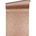 Versace Home Versace 4366922 tapeta kwiaty ornamenty liście rośliny kolory miedziany metaliczny srebrny - tapeta przeznaczona do pomieszczeń: salon, sypialnia.