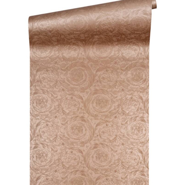 Versace-Home-Versace-4-366922-tapeta-kwiaty-ornamenty-liscie-rosliny-kolory-miedziany-metaliczny-srebrny-2 Versace Home Versace 4366922 tapeta kwiaty ornamenty liście rośliny kolory miedziany metaliczny srebrny - tapeta przeznaczona do pomieszczeń: salon, sypialnia.