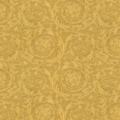 Versace Home Versace 4366923 tapeta kwiaty ornamenty liście rośliny kolory złoty metaliczny żółty - tapeta przeznaczona do pomieszczeń: salon, sypialnia.