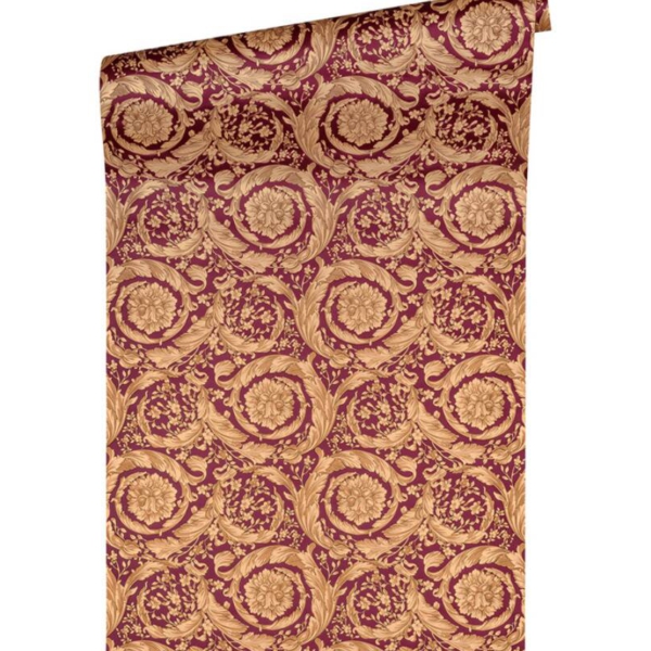 Versace-Home-Versace-4-366927-tapeta-kwiaty-ornamenty-liscie-rosliny-metal-kolory-bezowy-brazowy-metaliczny-czerwony-2 Versace Home Versace 4366927 tapeta kwiaty ornamenty liście rośliny metal kolory beżowy brązowy metaliczny czerwony - tapeta przeznaczona do pomieszczeń: łazienka, przedpokój, salon, sypialnia.