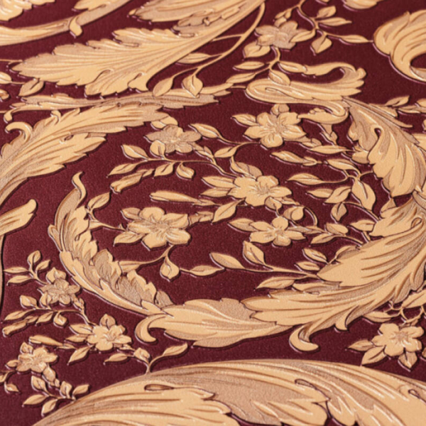 Versace-Home-Versace-4-366927-tapeta-kwiaty-ornamenty-liscie-rosliny-metal-kolory-bezowy-brazowy-metaliczny-czerwony-3 Versace Home Versace 4366927 tapeta kwiaty ornamenty liście rośliny metal kolory beżowy brązowy metaliczny czerwony - tapeta przeznaczona do pomieszczeń: łazienka, przedpokój, salon, sypialnia.