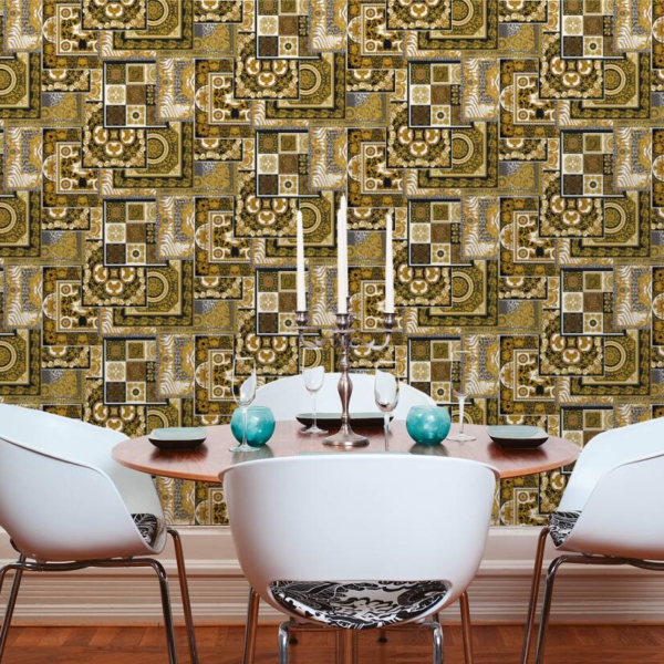 Versace-Home-Versace-4-370483-tapeta-kwiaty-liscie-rosliny-ornamenty-zwierzeta-klasyczny-kolory-czarny-brazowy-miedziany-zloty-metaliczny-bialy-10 Versace Home kolekcja Versace 4 - 4370483 tapeta kwiaty liście rośliny ornamenty zwierzęta klasyczny kolory czarny brązowy miedziany złoty metaliczny biały - tapeta przeznaczona do pomieszczeń: przedpokój, kuchnia, salon, sypialnia.