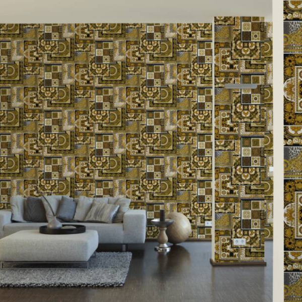 Versace-Home-Versace-4-370483-tapeta-kwiaty-liscie-rosliny-ornamenty-zwierzeta-klasyczny-kolory-czarny-brazowy-miedziany-zloty-metaliczny-bialy-6 Versace Home kolekcja Versace 4 - 4370483 tapeta kwiaty liście rośliny ornamenty zwierzęta klasyczny kolory czarny brązowy miedziany złoty metaliczny biały - tapeta przeznaczona do pomieszczeń: przedpokój, kuchnia, salon, sypialnia.
