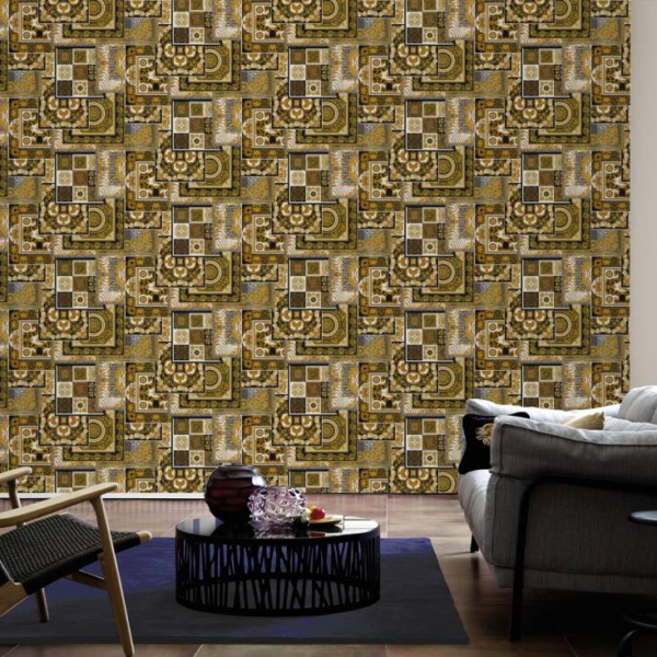 Versace-Home-Versace-4-370483-tapeta-kwiaty-liscie-rosliny-ornamenty-zwierzeta-klasyczny-kolory-czarny-brazowy-miedziany-zloty-metaliczny-bialy-9 Versace Home kolekcja Versace 4 - 4370483 tapeta kwiaty liście rośliny ornamenty zwierzęta klasyczny kolory czarny brązowy miedziany złoty metaliczny biały - tapeta przeznaczona do pomieszczeń: przedpokój, kuchnia, salon, sypialnia.