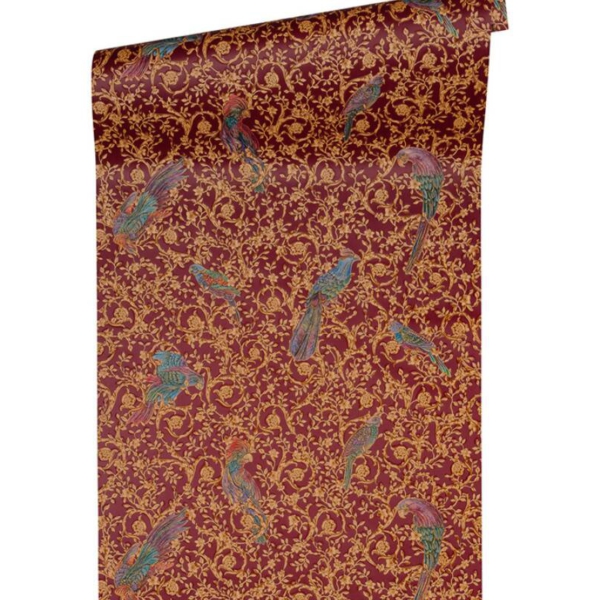 Versace-Home-Versace-4-370534-tapeta-kwiaty-liscie-ornamenty-rosliny-zwierzeta-kolory-bezowy-niebieski-braz-brazowy-metaliczny-pomaranczowy-rozowy-fioletowy-czerwony-turkusowy-2 Versace Home Versace 4370534 tapeta kwiaty liście ornamenty rośliny zwierzęta kolory beżowy niebieski brąz brązowy metaliczny pomarańczowy różowy fioletowy czerwony turkusowy - tapeta przeznaczona do pomieszczeń: łazienka, przedpokój, salon, sypialnia.