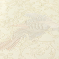Versace Home Versace 4370535 tapeta kwiaty liście ornamenty rośliny zwierzęta kolory beżowy niebieski kremowy złoty metaliczny różowy fioletowy ciemnoszary biały - tapeta przeznaczona do pomieszczeń: łazienka, przedpokój, salon, sypialnia.
