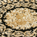 Versace Home Versace 4370553 tapeta kwiaty liście ornamenty rośliny kolory beżowy czarny kremowy złoty metaliczny - tapeta przeznaczona do pomieszczeń: przedpokój, salon, sypialnia.