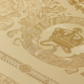 Versace Home Versace 4370554 tapeta kwiaty liście ornamenty rośliny kolory złoty metaliczny żółty - tapeta przeznaczona do pomieszczeń: przedpokój, salon, sypialnia.