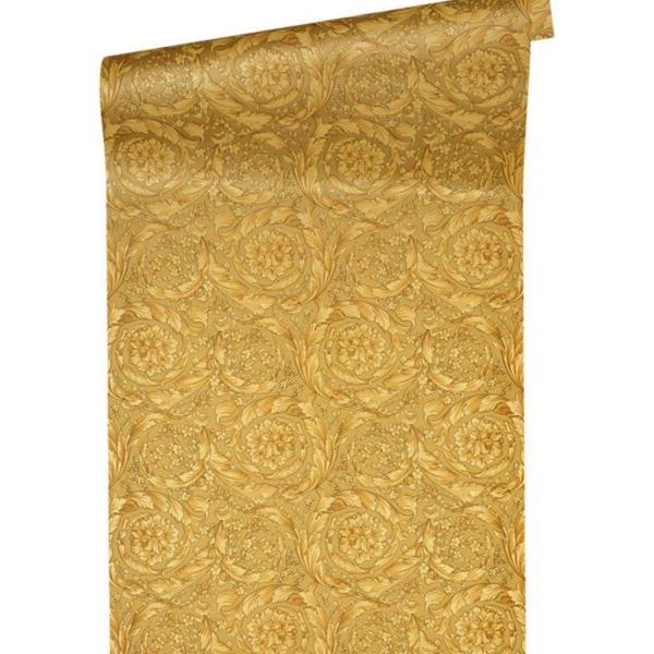 Versace-Home-Versace-4-935833-tapeta-kwiaty-ornamenty-liscie-rosliny-metal-kolory-metaliczny-2 Versace Home Versace 4935833 tapeta kwiaty ornamenty liście rośliny metal kolory metaliczny - tapeta przeznaczona do pomieszczeń: przedpokój, kuchnia, salon, biuro, sypialnia.