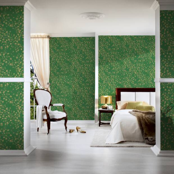 Versace-Home-Versace-4-935856-tapeta-kwiaty-liscie-rosliny-kolory-bezowy-brazowy-zielony-metaliczny-zolty-5 Versace Home kolekcja Versace 4 - 4935856 tapeta kwiaty liście rośliny kolory beżowy brązowy zielony metaliczny żółty - tapeta przeznaczona do pomieszczeń: łazienka, przedpokój, salon, sypialnia.