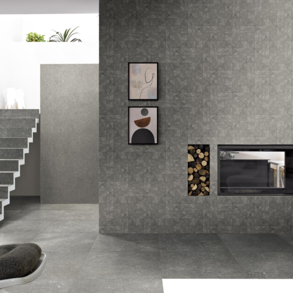 Florim-Rex-Atmospheres-de-Rex-Ombre-gres-plyty-wielkoformatowe-plytki-mozaika-wapien-3 Florim Rex z kolekcji Atmosphères de Rex model Ombre to gres dostępny w formie wielkoformatowych gresów, płytek gresowych i jako mozaiki. Wzór tego modelu to wapień a jego kolory to brązowy, szary, grafitowy.