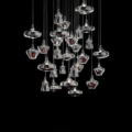 Lodes NOSTALGIA to lampa wisząca sufitowa LED z kloszem z dmuchanego szkła włoskiej marki Lodes.