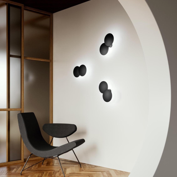 PUZZLE-ROUND-Lodes-Lampa-scienna-LED-z-aluminium-2a Lodes PUZZLE ROUND to lampa ścienna LED z aluminium włoskiej marki Lodes.