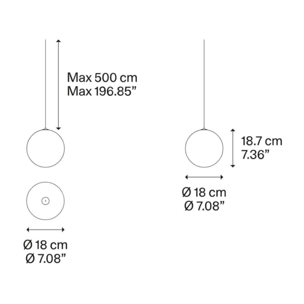 RANDOM-SOLO-Lodes-Lampa-wiszaca-sufitowa-LED-z-dmuchanego-szkla-wymiary-3 Lodes RANDOM SOLO to lampa wisząca sufitowa LED z dmuchanego szkła włoskiej marki Lodes.
