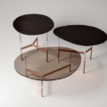 Tonelli Design After9 stolik kawowy z marmurowym blatem