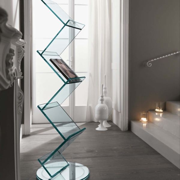 Tonelli-Design-Albero-obrotowa-szafka-na-ksiazki-ze-szkla-2 Tonelli Design Albero obrotowa szafka na książki ze szkła