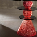 Tonelli Design Alice stolik boczny ze szkła handmade