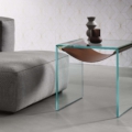 Tonelli Design Amaca kwadratowy stolik boczny ze szkła