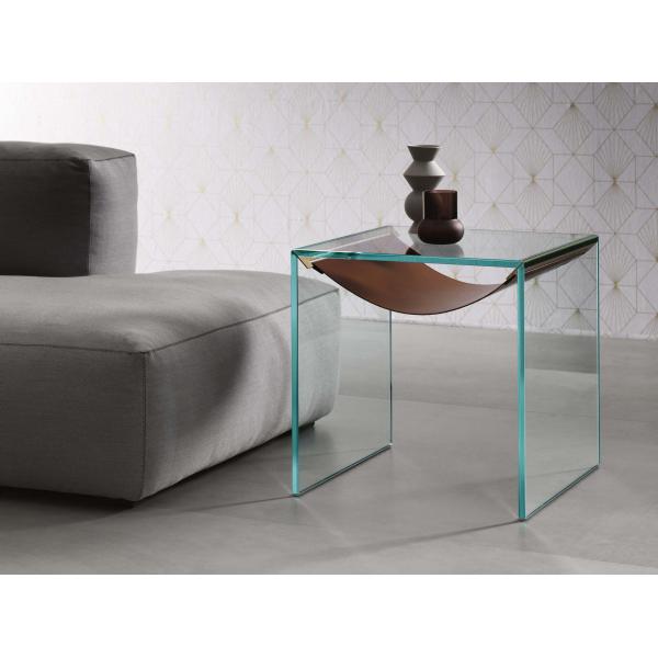 Tonelli Design Amaca kwadratowy stolik boczny ze szkła