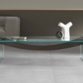Tonelli Design Amaca niski stolik kawowy ze szkła do salonu