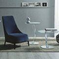 Tonelli Design Bakkarat designerski okrągły stolik kawowy z kryształu
