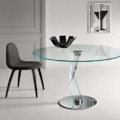 Tonelli Design Bakkarat designerski okrągły stolik kawowy z kryształu