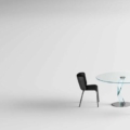Tonelli Design Bakkarat designerski okrągły stolik kawowy z kryształu