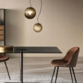 Tonelli Design Farniente Alto okrągły stół ze szkła hartowanego