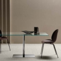 Tonelli Design Farniente Alto okrągły stół ze szkła hartowanego