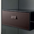 Tonelli Design Liber D otwarta wolnostojąca dwustronna szafka na książki z kryształu