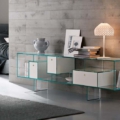 Tonelli Design Liber M szafka boczna dwustronna ze szkła