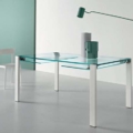 Tonelli Design Livingstone stół rozkładany ze szkła