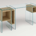 Tonelli Design Marcell lustro stołowe okrągłe ze szkła