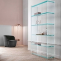 Tonelli Design Quiller szafka na książki ze szkła