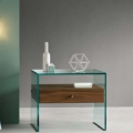 Tonelli Design Secret stolik nocny ze szkła