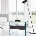 Tonelli Design Secret stolik nocny ze szkła